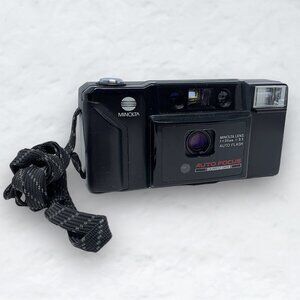 Minolta AF-E Point & Shoot 35MM 80's Film Camera (Untested)